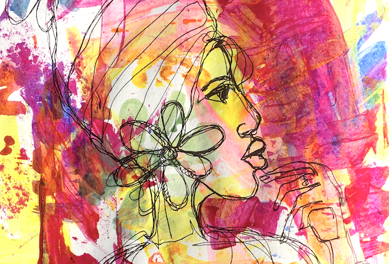 I am enough painting close crop