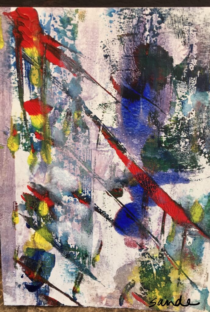 How to use Gelli Plates with Acrylic & Pan Pastels Sande Smith