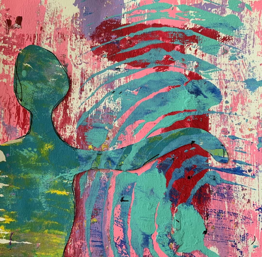 Gesture mixed media art by Sande Smith Gesture mixed media art by Sande Smith
