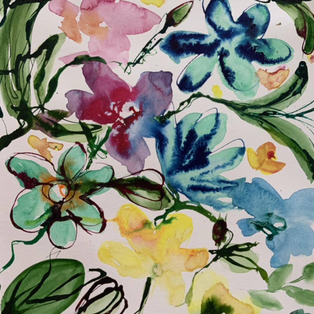 flower art work by Sande Smith